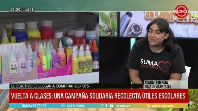 Suma de Voluntades est&aacute; en campa&ntilde;a para la compra de &uacute;tiles escolares - Clara Ledesma